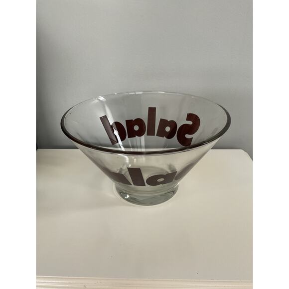 Vintage '70'sWheaton Glass Large Salad Bowl/Serving Bowl - Picture 2 of 5